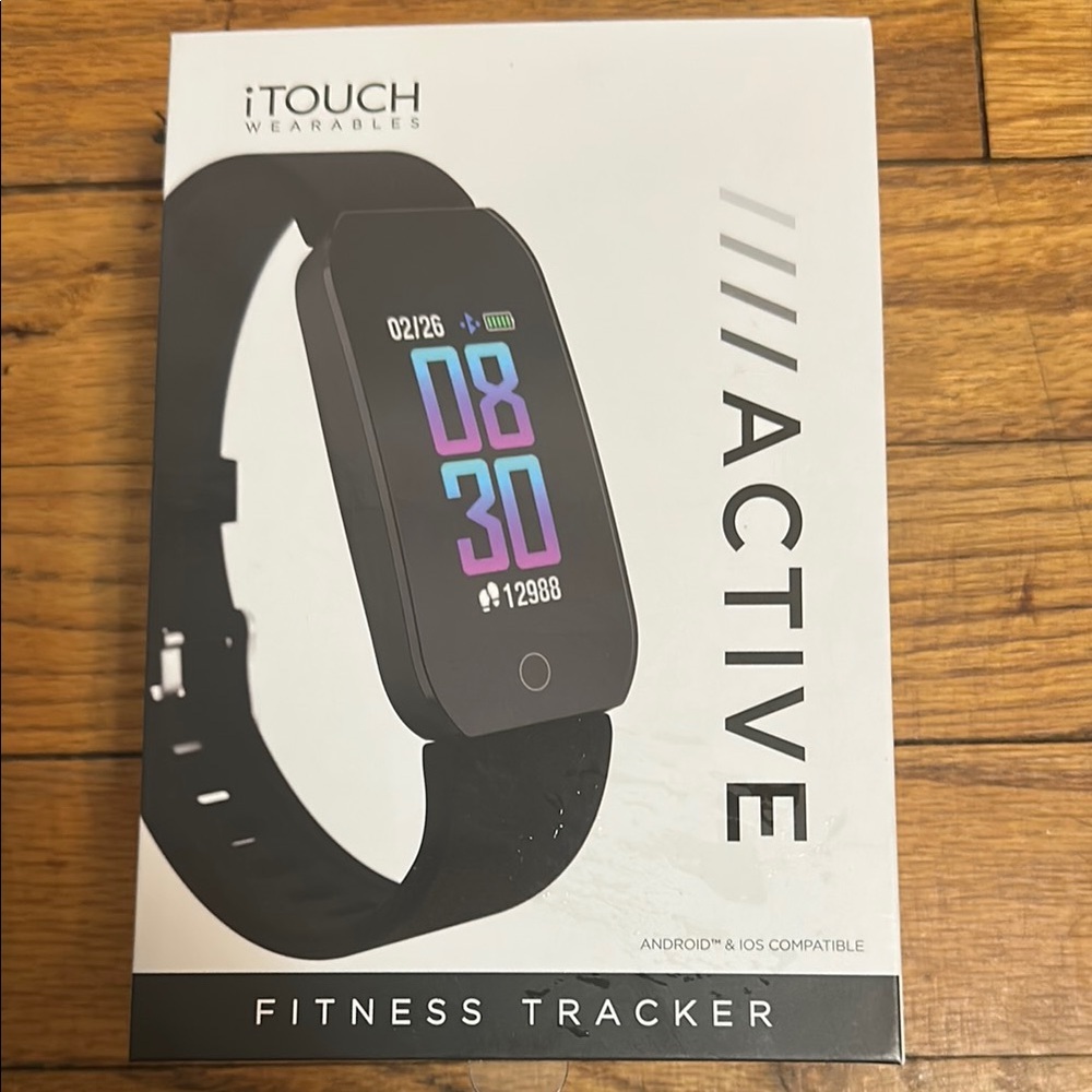 Black Smartwatch with Slim Design and Fitness Tracking